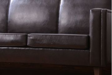 レトロ家具　昭和レトロ 落ち着いた和製アンティークの3人掛けソファ