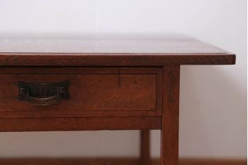 アンティーク家具　古民具・骨董　高級品!古いナラ材のアンティーク平机