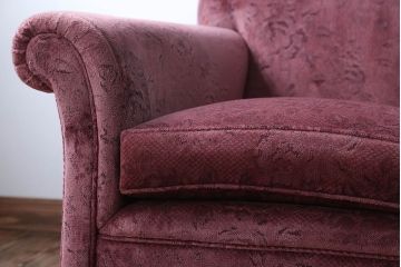 アンティーク家具　イギリスアンティーク　高級感あふれるシックな1人掛けソファ(1)