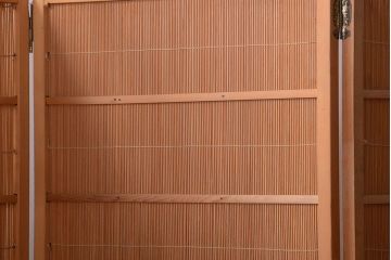 アンティーク雑貨　 和製アンティーク　明るい木の色の和風衝立て(パーテーション)