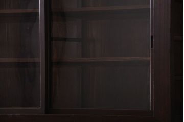 アンティーク家具　和製アンティーク　特大サイズ!前面檜材の高級重ね収納戸棚