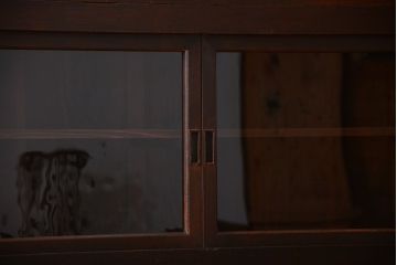 アンティーク家具　和製アンティーク　特大サイズ!前面檜材の高級重ね収納戸棚