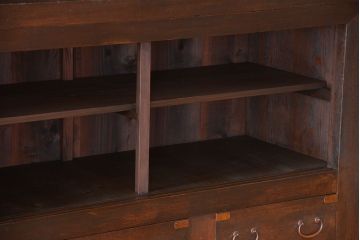 アンティーク家具　和製アンティーク　特大サイズ!前面檜材の高級重ね収納戸棚