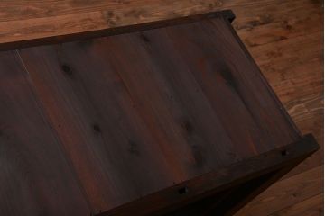 アンティーク家具　和製アンティーク　特大サイズ!前面檜材の高級重ね収納戸棚