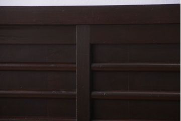 アンティーク家具　古民具・骨董　六尺　横桟戸の古い高級水屋箪笥ローボード(リビングボード、テレビボード、テレビ台、キャビネット、収納棚)