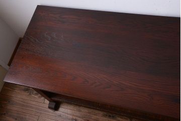 アンティーク家具　和製アンティーク　特大サイズ!骨太で重厚な古い木製の作業台(カウンターテーブル)