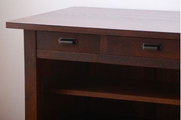 アンティーク家具　和製アンティーク　特大サイズ!骨太で重厚な古い木製の作業台(カウンターテーブル)