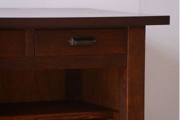 アンティーク家具　和製アンティーク　特大サイズ!骨太で重厚な古い木製の作業台(カウンターテーブル)