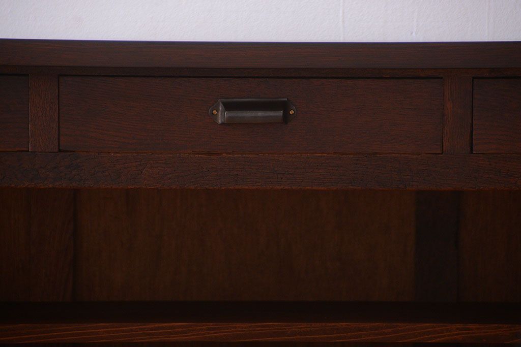 アンティーク家具　和製アンティーク　特大サイズ!骨太で重厚な古い木製の作業台(カウンターテーブル)