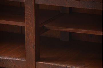 アンティーク家具　和製アンティーク　特大サイズ!骨太で重厚な古い木製の作業台(カウンターテーブル)