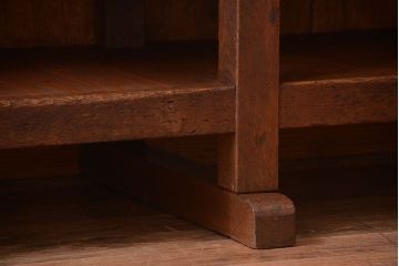 アンティーク家具　和製アンティーク　特大サイズ!骨太で重厚な古い木製の作業台(カウンターテーブル)