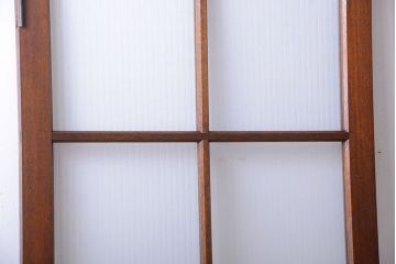 和製アンティーク　レトロな銀モールガラス入りドア