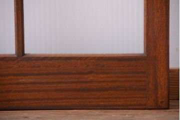 和製アンティーク　レトロな銀モールガラス入りドア