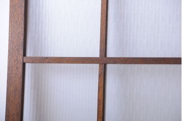 和製アンティーク　レトロな銀モールガラス入りドア