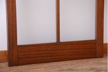 和製アンティーク　レトロな銀モールガラス入りドア