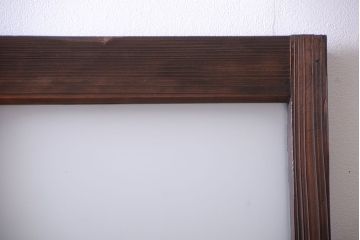 アンティーク　ダイヤガラス入りガラス戸2枚セット(窓)