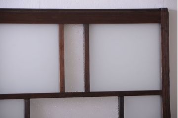 アンティーク　ダイヤガラス入りガラス戸2枚セット(窓)