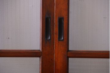 和製アンティーク　大正〜昭和時代　古い日本製・当時物ガラス入りガラス戸4枚セット