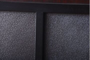 古民具・骨董　古い木のアンティークダイヤガラス帯戸