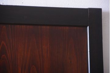 古民具・骨董　古い木のアンティークダイヤガラス帯戸