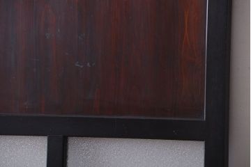 古民具・骨董　古い木のアンティークダイヤガラス帯戸