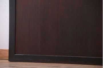 古民具・骨董　古い木のアンティークダイヤガラス帯戸