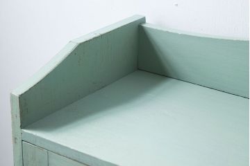 アンティーク家具　アンティークペイント　ダイヤガラス入りブックケース(本箱)