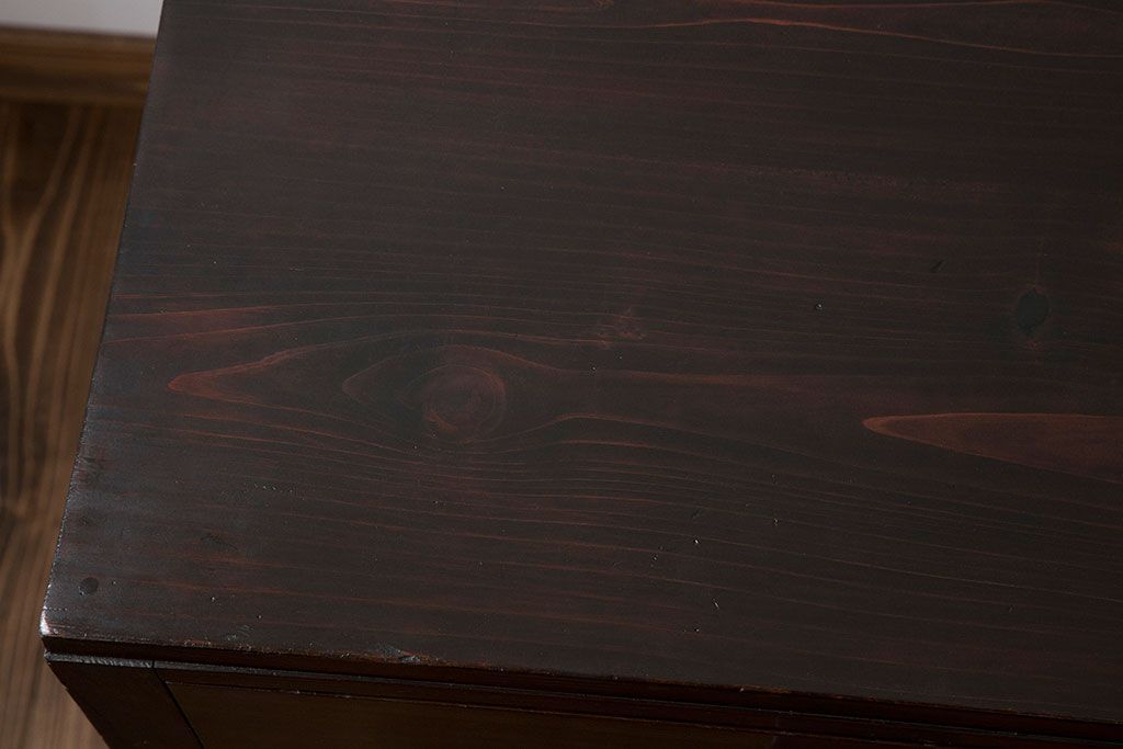 アンティーク家具　和製アンティーク　古い木製の小さな片袖机(デスク)