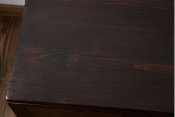 アンティーク家具　和製アンティーク　古い木製の小さな片袖机(デスク)