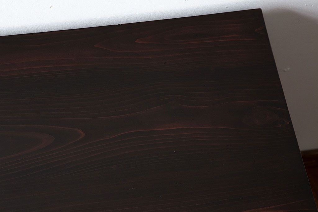 アンティーク家具　和製アンティーク　古い木製の小さな片袖机(デスク)