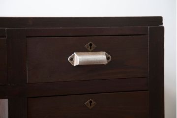 アンティーク家具　和製アンティーク　古い木製の小さな片袖机(デスク)