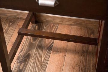 アンティーク家具　和製アンティーク　古い木製の小さな片袖机(デスク)