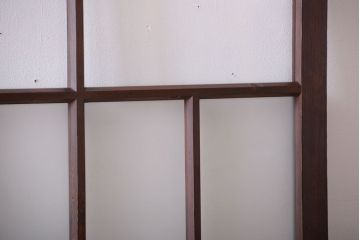 和製アンティーク　レトロモダンなガラス戸2枚セット