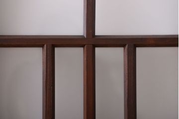 和製アンティーク　レトロモダンなガラス戸2枚セット
