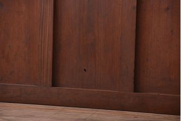 和製アンティーク　レトロモダンなガラス戸2枚セット