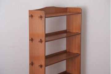 レトロ家具　和製アンティーク　レトロな古い木の楔式本棚(飾り棚)