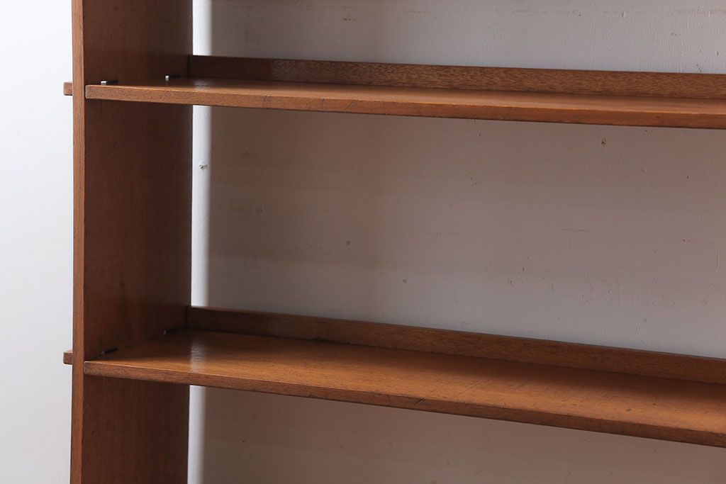 レトロ家具　和製アンティーク　レトロな古い木の楔式本棚(飾り棚)