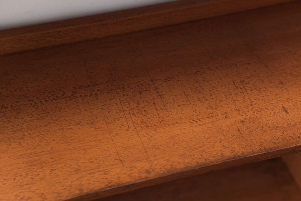 レトロ家具　和製アンティーク　レトロな古い木の楔式本棚(飾り棚)