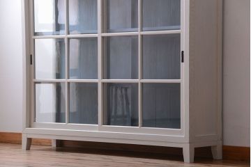 アンティーク家具　アンティーク　大きなペイント収納棚(陳列棚・収納棚)