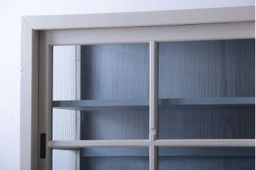 アンティーク家具　アンティーク　大きなペイント収納棚(陳列棚・収納棚)