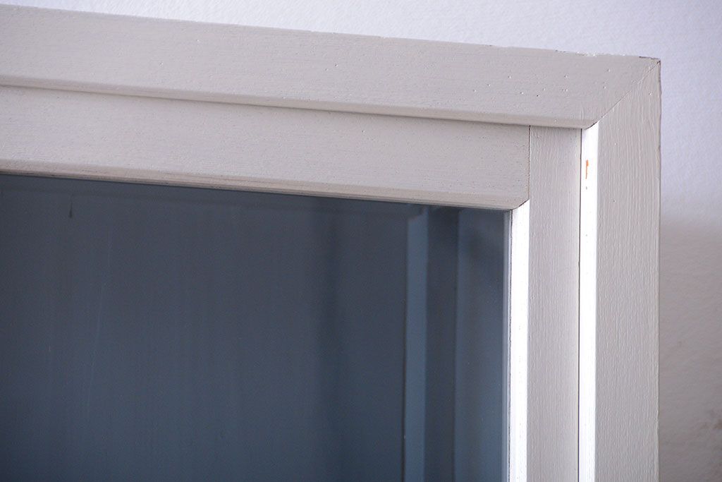 アンティーク家具　アンティーク　大きなペイント収納棚(陳列棚・収納棚)