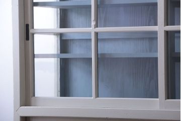 アンティーク家具　アンティーク　大きなペイント収納棚(陳列棚・収納棚)