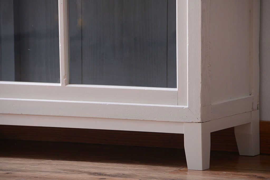 アンティーク家具　アンティーク　大きなペイント収納棚(陳列棚・収納棚)