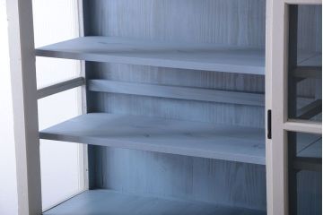 アンティーク家具　アンティーク　大きなペイント収納棚(陳列棚・収納棚)