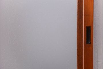 和製アンティーク　レトロガラスの上質なガラス戸2枚セット