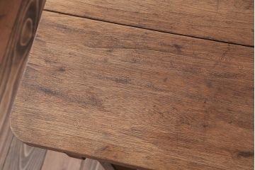 アンティーク家具　インダストリアルデザイン　古い木製のアンティークデスク(作業台)