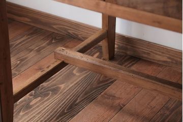 アンティーク家具　インダストリアルデザイン　古い木製のアンティークデスク(作業台)