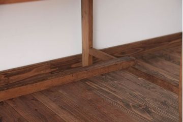 アンティーク家具　インダストリアルデザイン　古い木製のアンティークデスク(作業台)