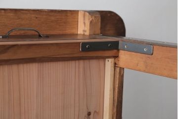 アンティーク家具　インダストリアルデザイン　古い木製のアンティークデスク(作業台)