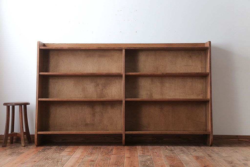 アンティーク本棚　古道具　木製 古材 キューブボックス 本棚 ラック 棚 木製 シェルフ 飾り棚